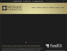 Tablet Screenshot of mosaicfinancial.ca